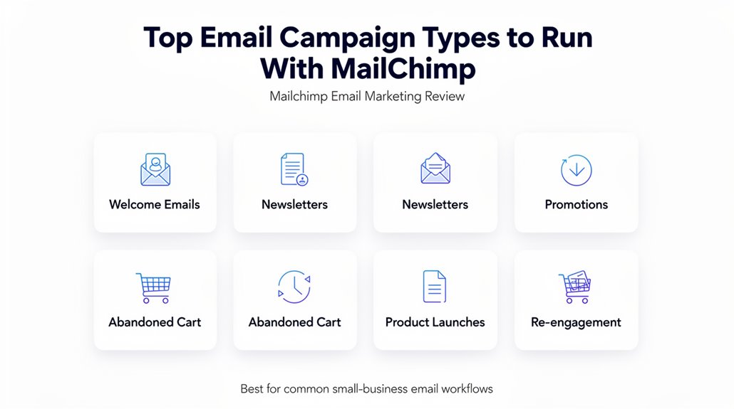 diverse email campaigns available