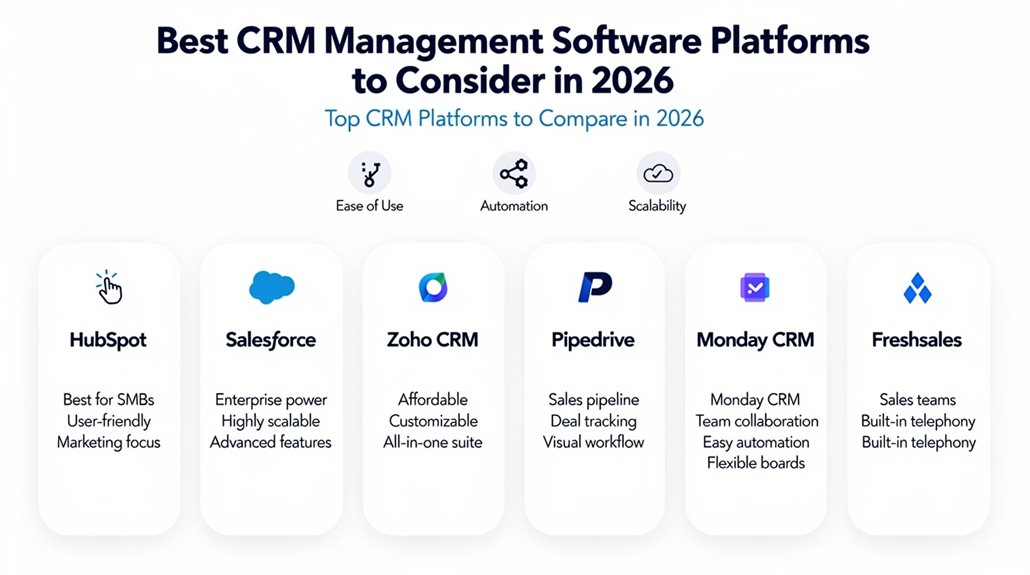 top crm platforms comparison